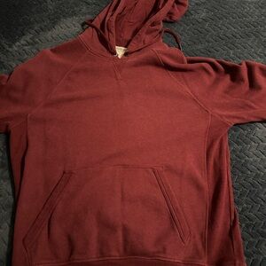 Champion Red Hooded Sweatshirt Pullover